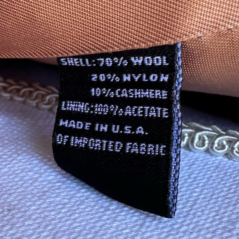 Vintage Jones New York Full Length Wool Cashmere Blend Coat in Camel -2P - Picture 8 of 9